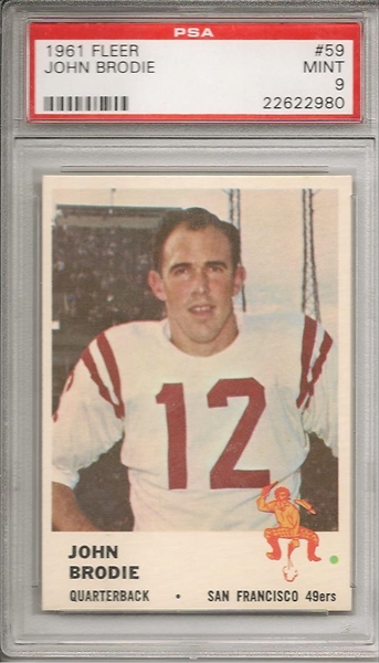 Football John Brodie Master Set All Time Set